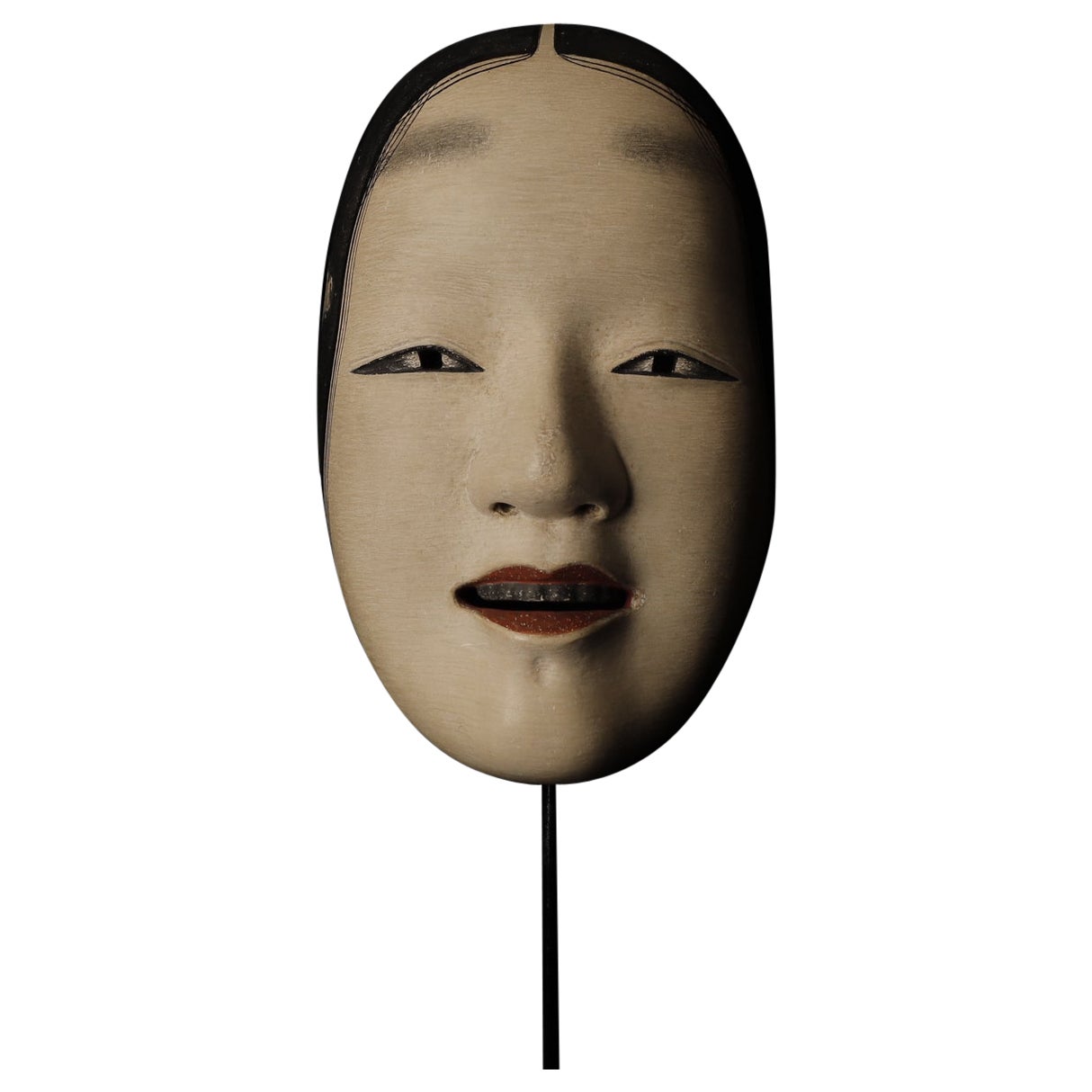 Masque japonais Zoh-Onna Noh. Attribué à Takada Fuki (高田 冨季, 1935-2008)