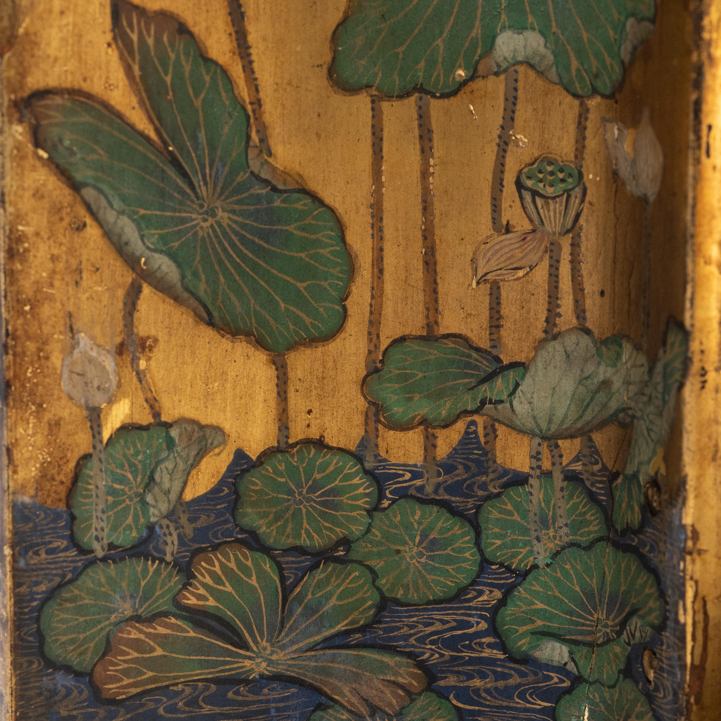 Wood Japanese Zushi Traveling Shrine of Seated Kannon, c. 1800