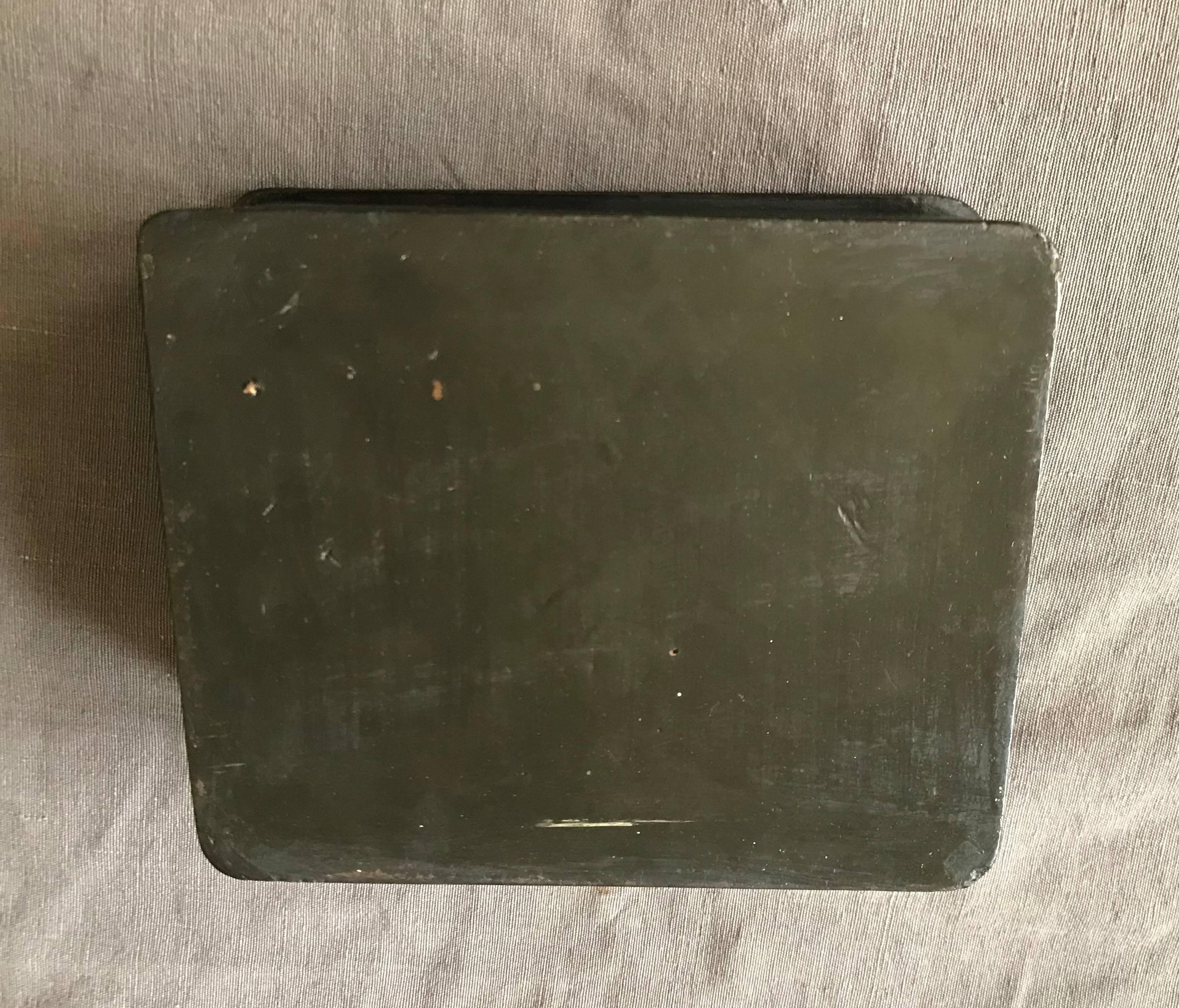 Japanned Black Lacquered Box 2
