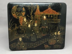 Japanned Black Lacquered Box