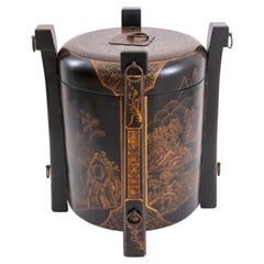 Japanned Cylindrical Vessel