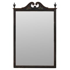 Japanned Floral Decorated Sheraton Style Mirror