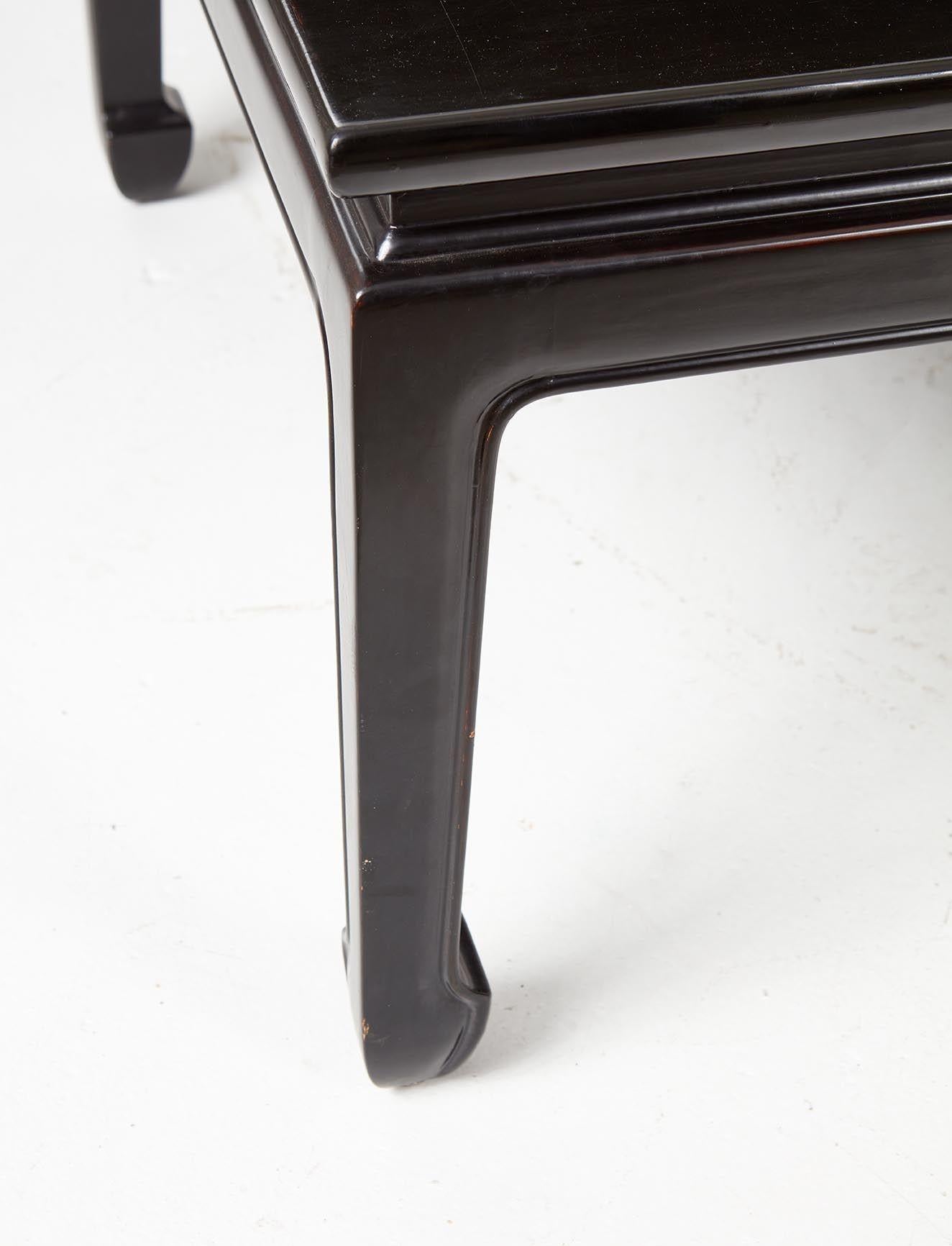 Japanned Lacquered Coffee Table For Sale 5
