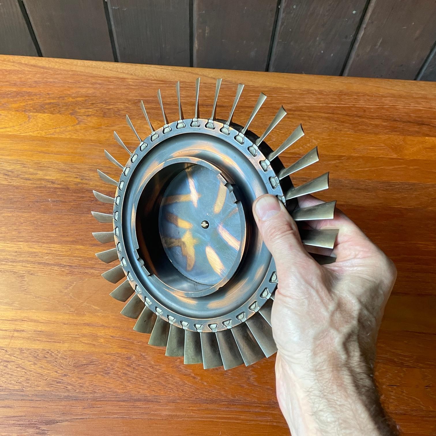 Japanned Turbine Engine Dish Bowl Industrial Vintage Aviation Relic For Sale 3