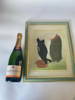 Japonaise Painting in a Wood Frame, Representing a Woman, Japan, XX Century