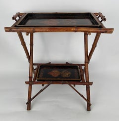 Japonisme bamboo side table