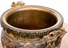 Japonisme  Jardinière de Haviland & Co. attribuée à Alexandre Dammouse