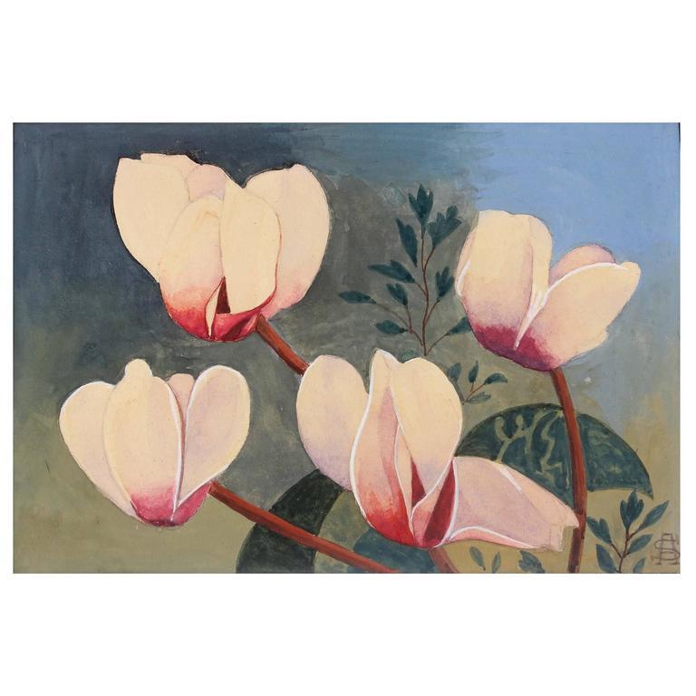 Japonisme Floral Painting For Sale