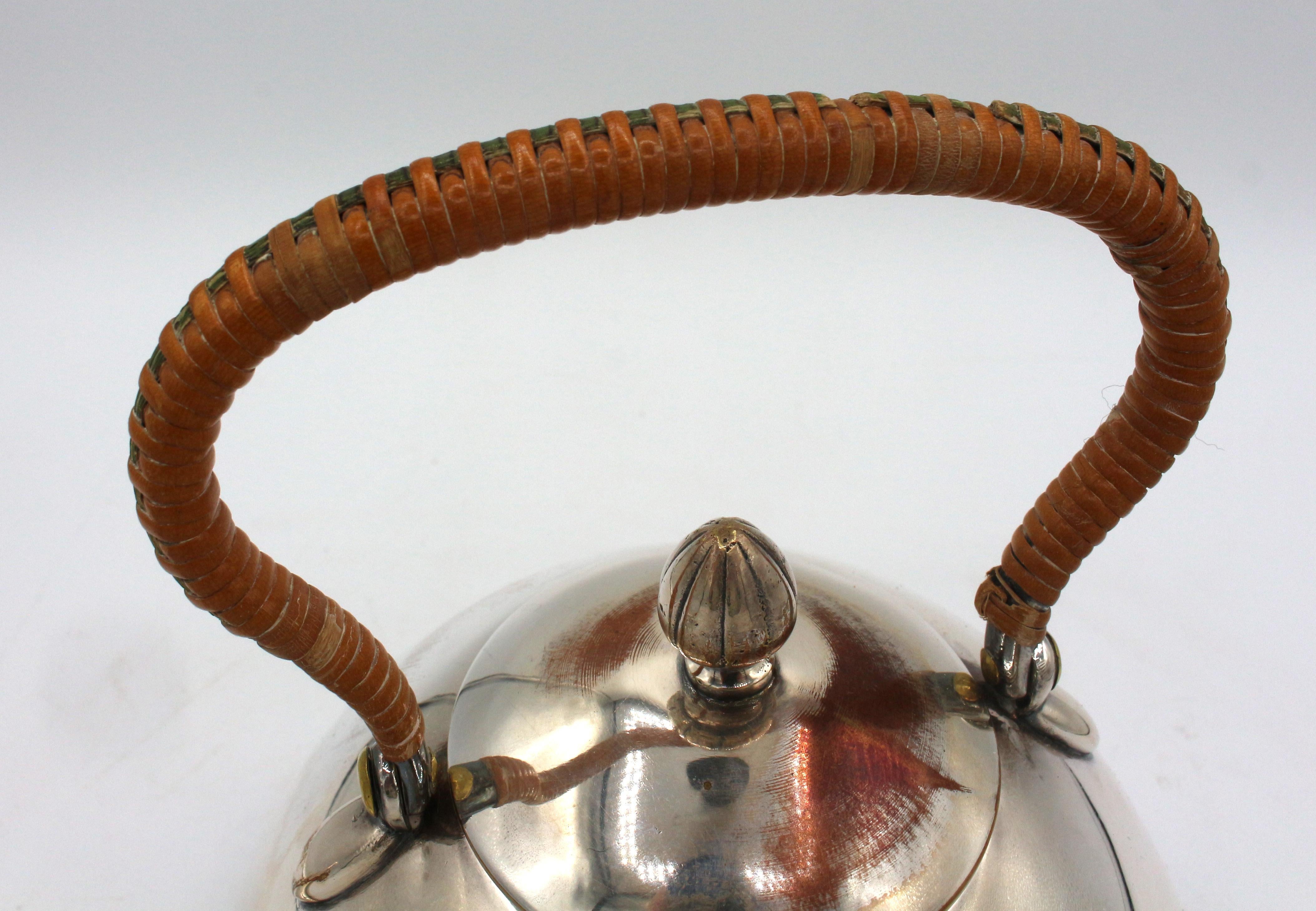 20th Century Japonisme Spirit Kettle on Stand With Burner, c.1900 For Sale
