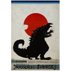 Japonskie Potwory Polish Film Poster, Ryszard Kaja, 2011