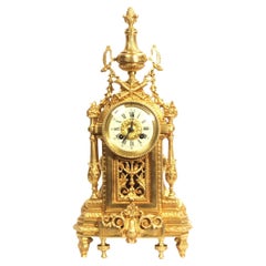 Orologio in bronzo dorato Louis Japy Freres Antique French Louis XVI