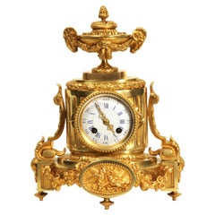 Japy Freres Antique French Ormolu Boudoir Clock