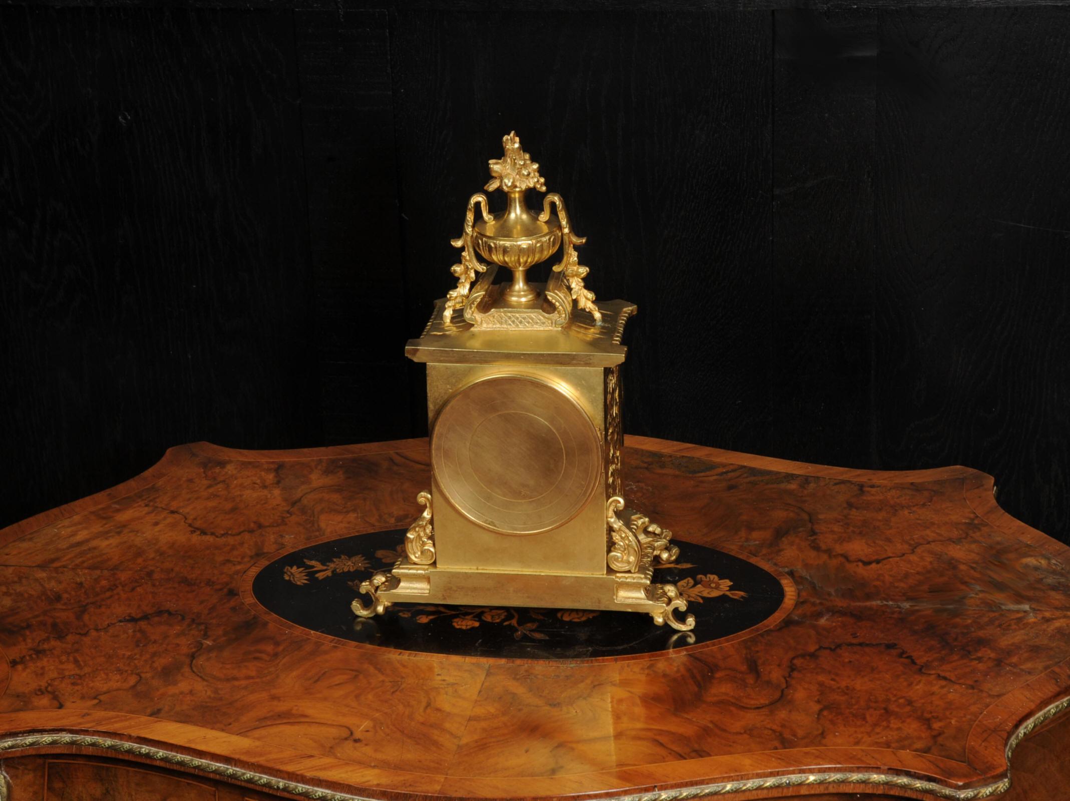 Japy Frères Louis XVI Gilt Bronze Antique French Clock For Sale 6