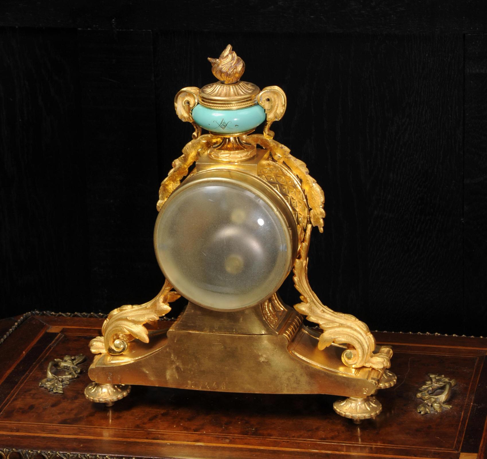 Louis XVI Japy Frères Ormolu and Sèvres Porcelain Antique French Clock Marine Seascape