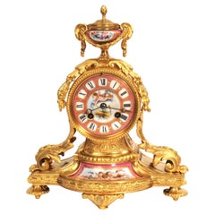 Japy Freres Ormolu and Sevres Porcelain Clock