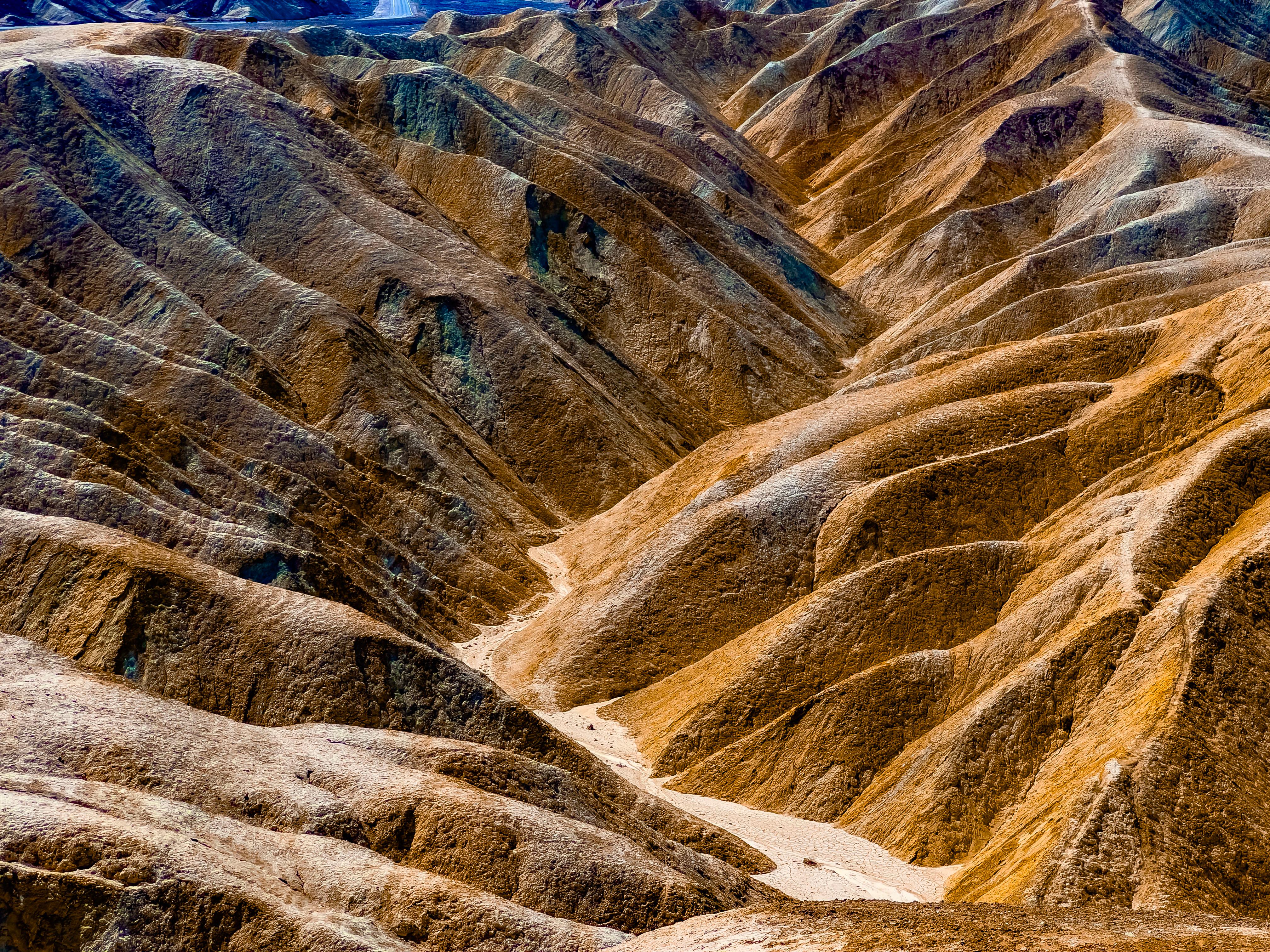 Jaquelin Carioscia Color Photograph - Golden Maze III (Gold, Warm, Geological Formations, ~30% OFF)