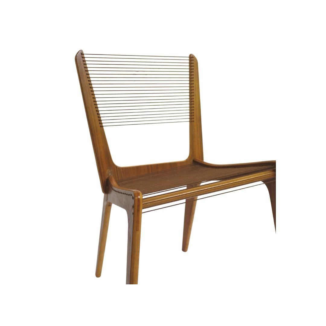 Jaques Guillon Cord Chair In Fair Condition For Sale In Carmel, NY