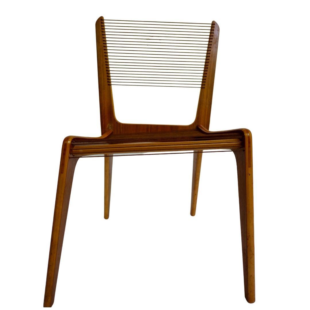 Jaques Guillon Cord Chair For Sale