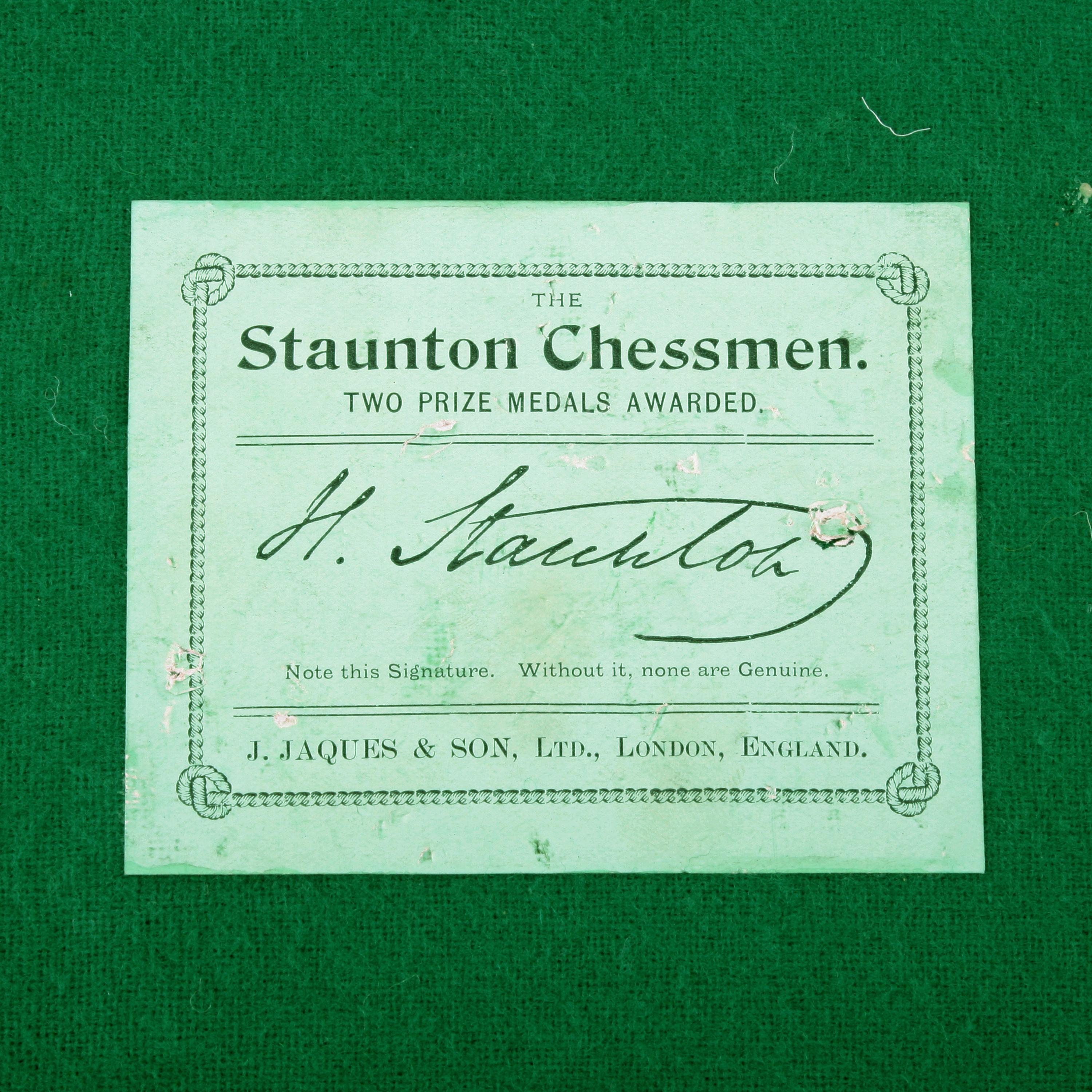 Jaques & Son 'The Staunton Chessmen' im Angebot 1