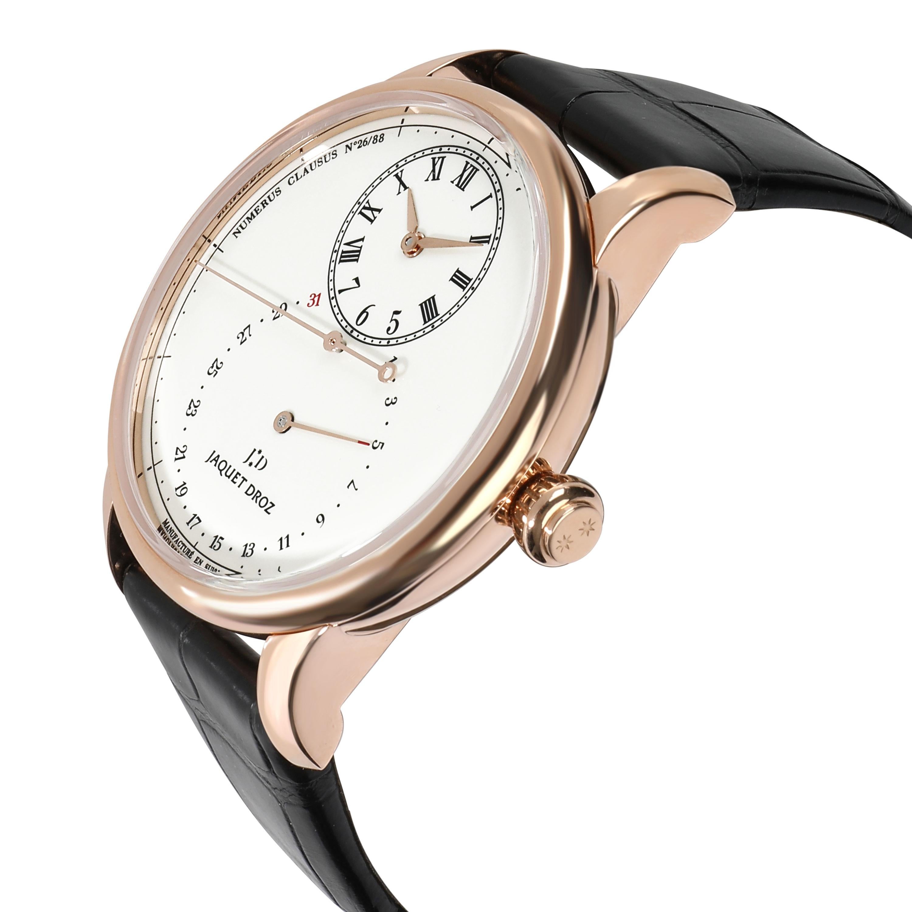 Jaquet Droz Grande Seconde Deadbeat J008033200 Herrenuhr aus 18 Karat Roségold im Zustand „Hervorragend“ in New York, NY