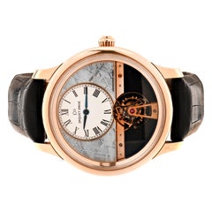 Jaquet Droz Tourbillion Meteorite Rose Gold Watch