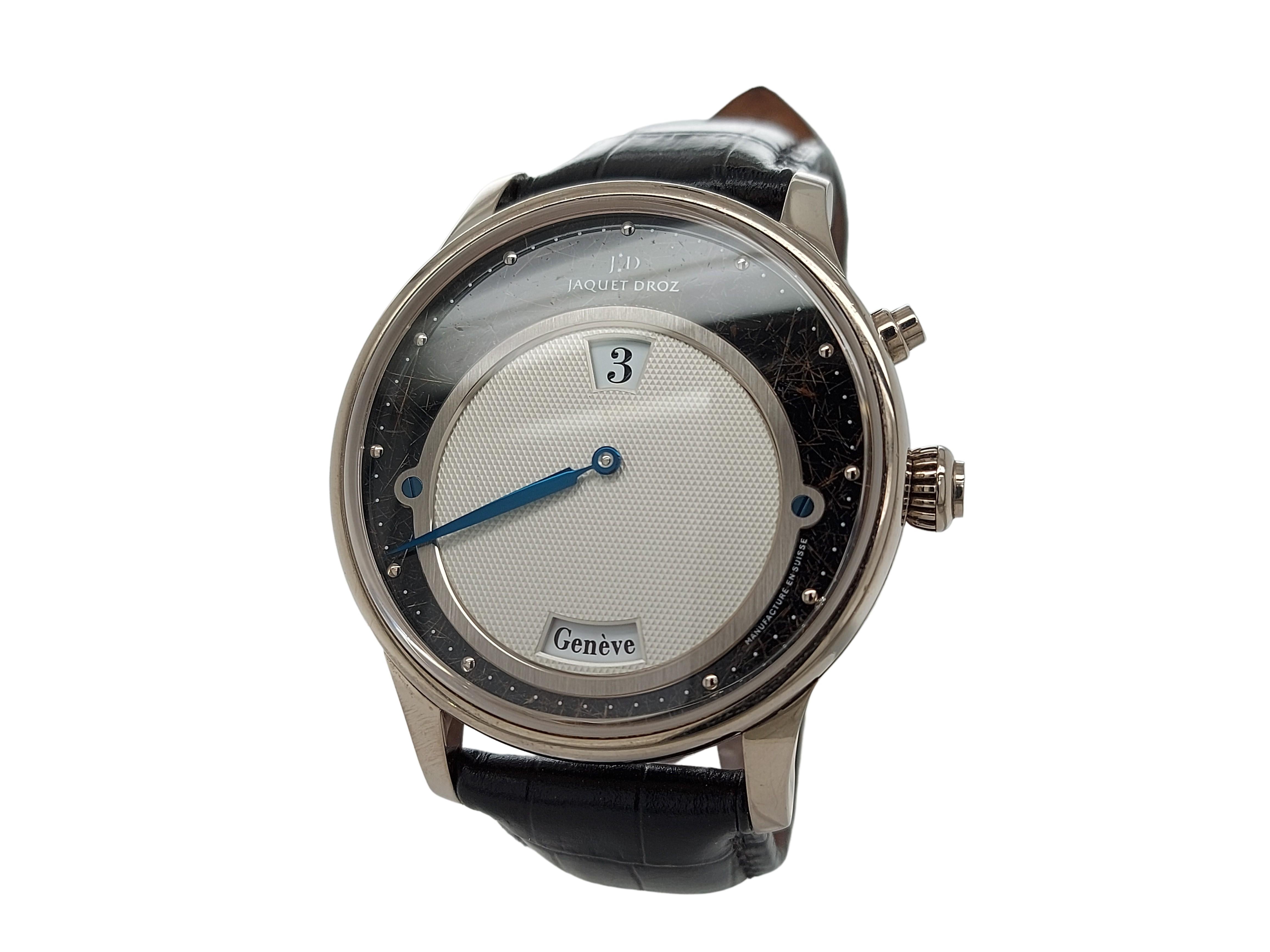 Artisan Jaquez Droz Twelve Cities Wrist Watch, 18kt White Gold, Limited to 8 Pieces ! For Sale