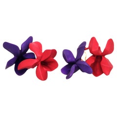 JAR, Aluminum Violet Earrings