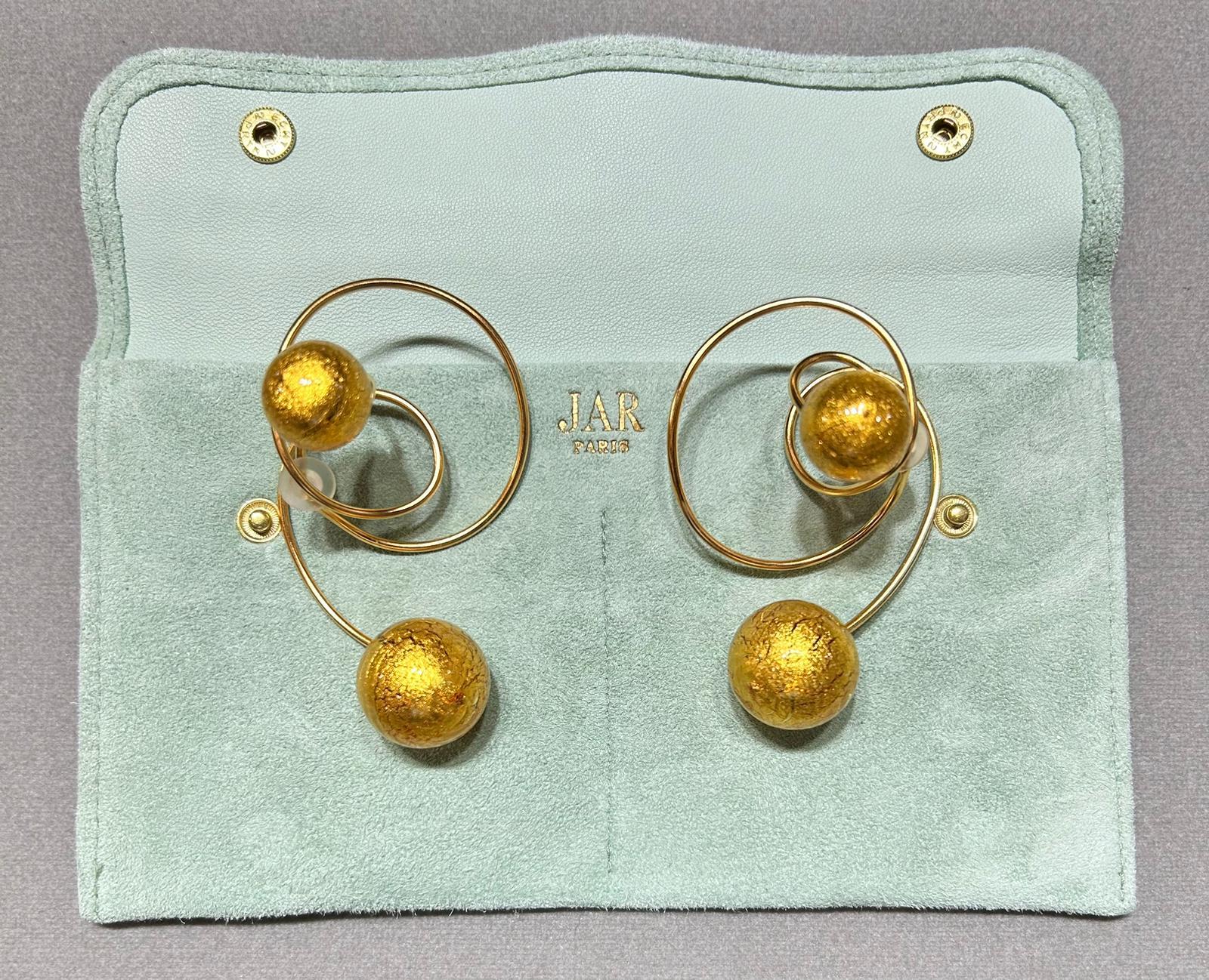 Women's JAR Carnavale de Venice Golden Titanium Ear Clips For Sale