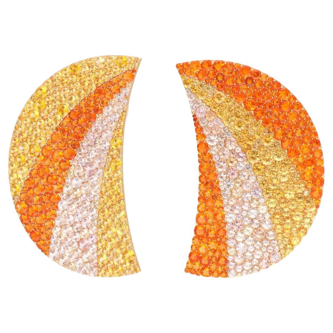 JAR Crescent Earrings