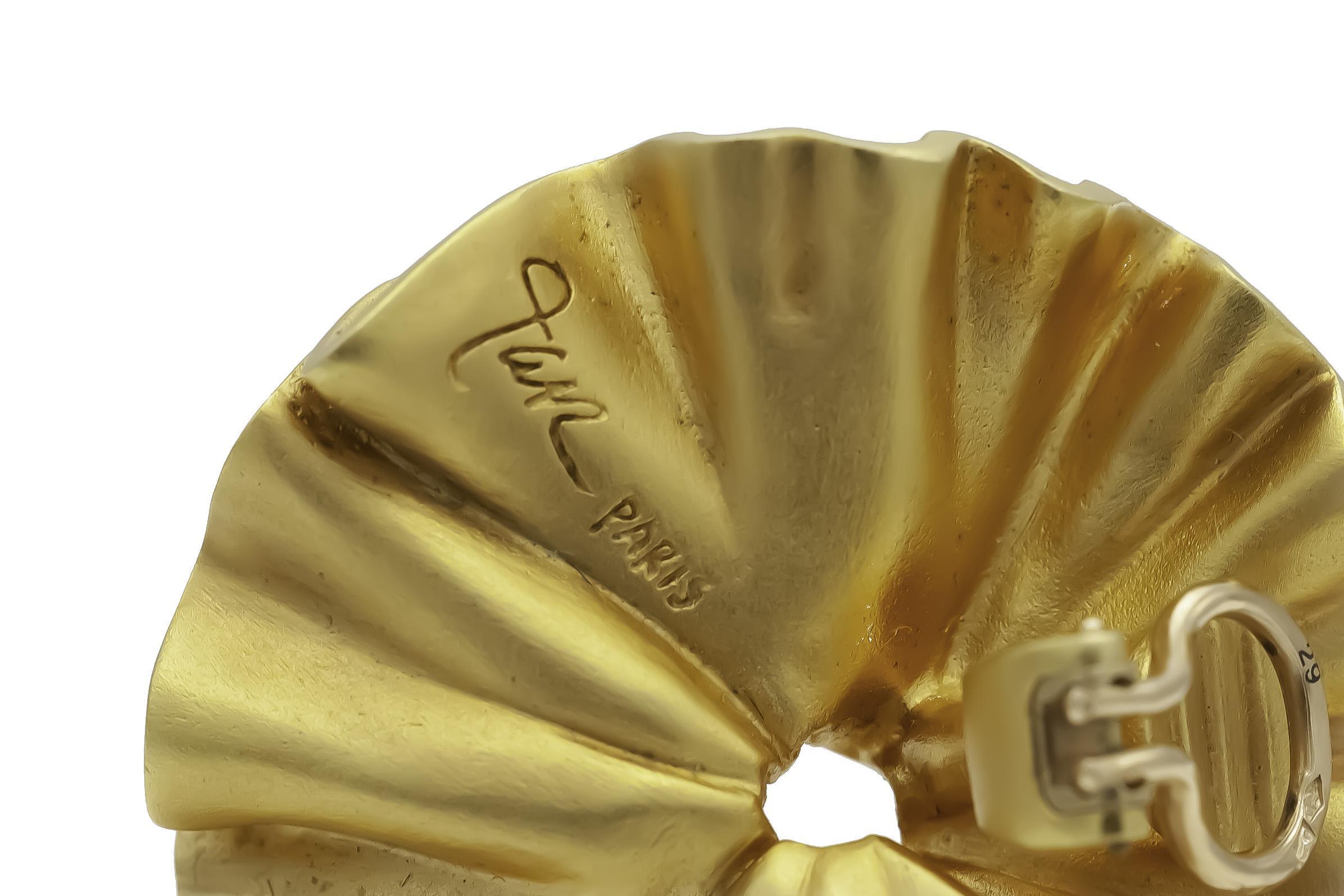 JAR Fan Earrings In Good Condition For Sale In New York, NY