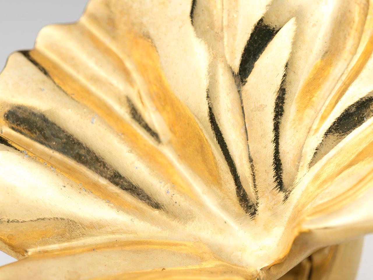 JAR Geranium Leaf Earrings In Excellent Condition In San Antonio, TX