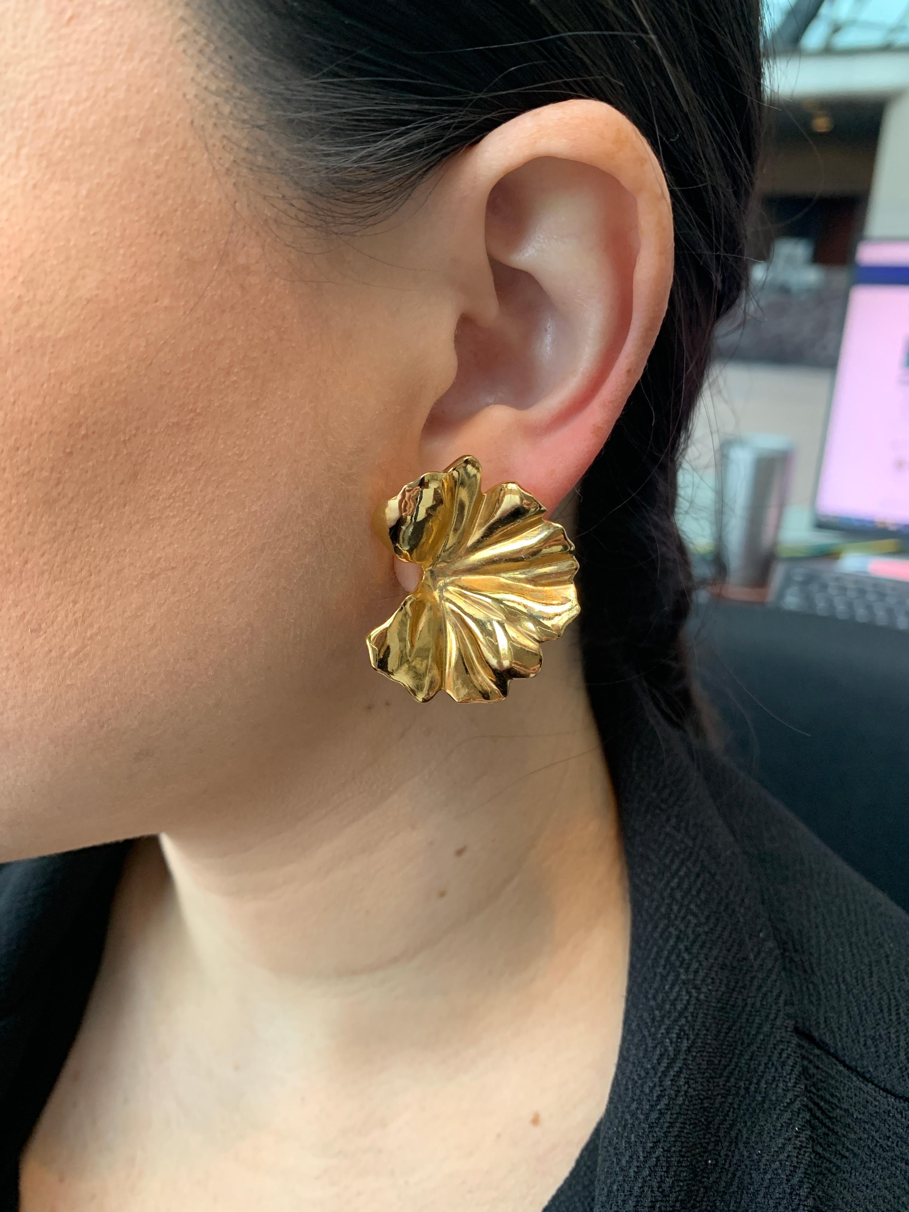 JAR Geranium Leaf Earrings 2