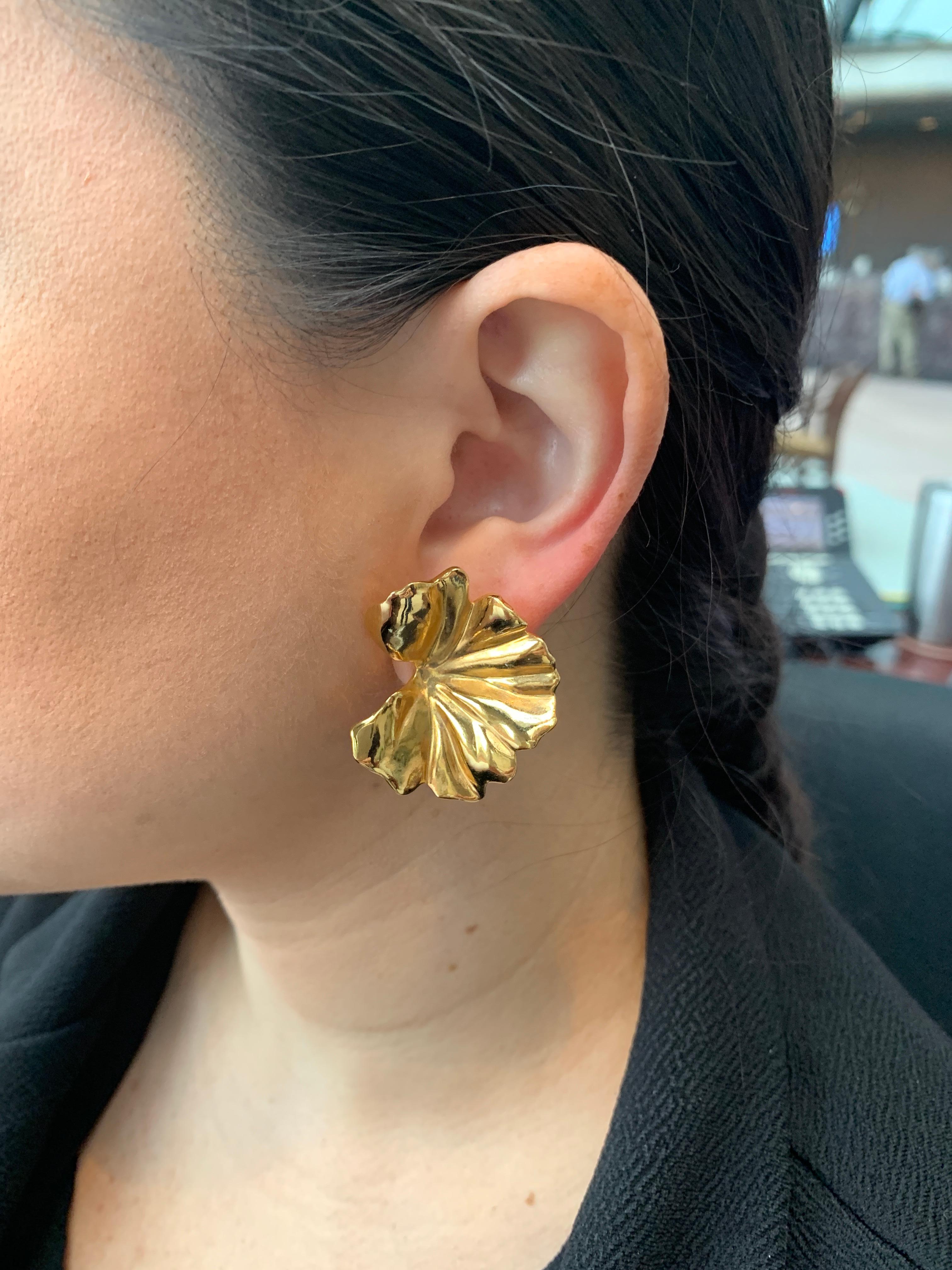 JAR Geranium Leaf Earrings 3