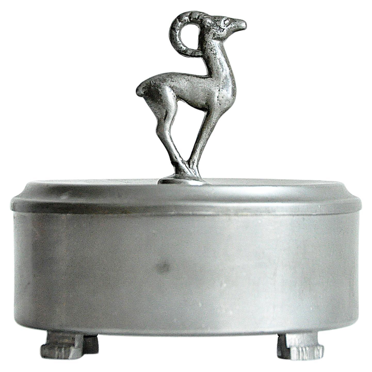 Jar in Pewter by Harald Nilsson for Konsthantverk, 1931 For Sale