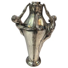 Gefäß, Jugendstil, Freiheit, 1900, signiert Argentor