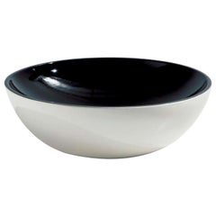 Jar Large Black and White Bowl