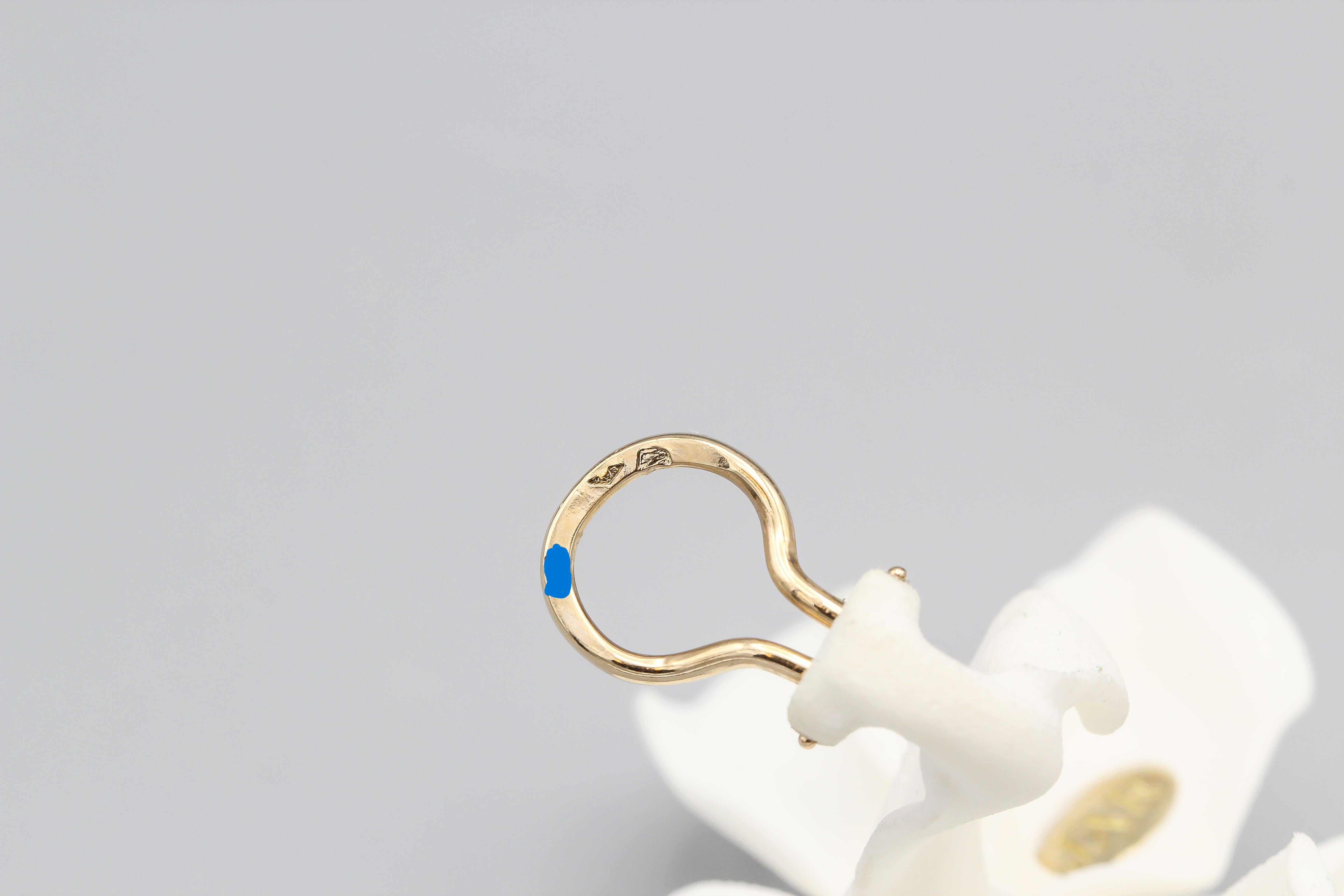 JAR Pendientes Grandes Gardenia Blanca en venta 1