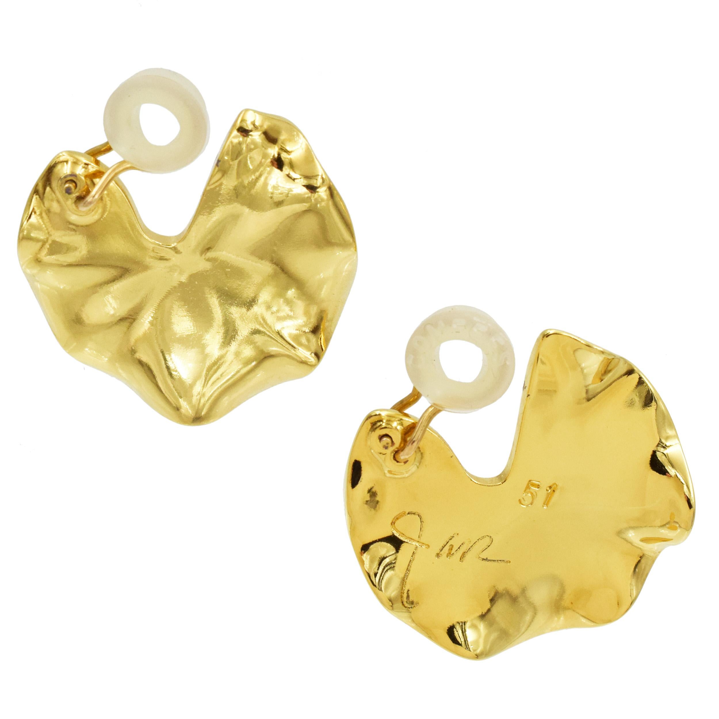 JAR ‘Lily Pad’  Earrings 8