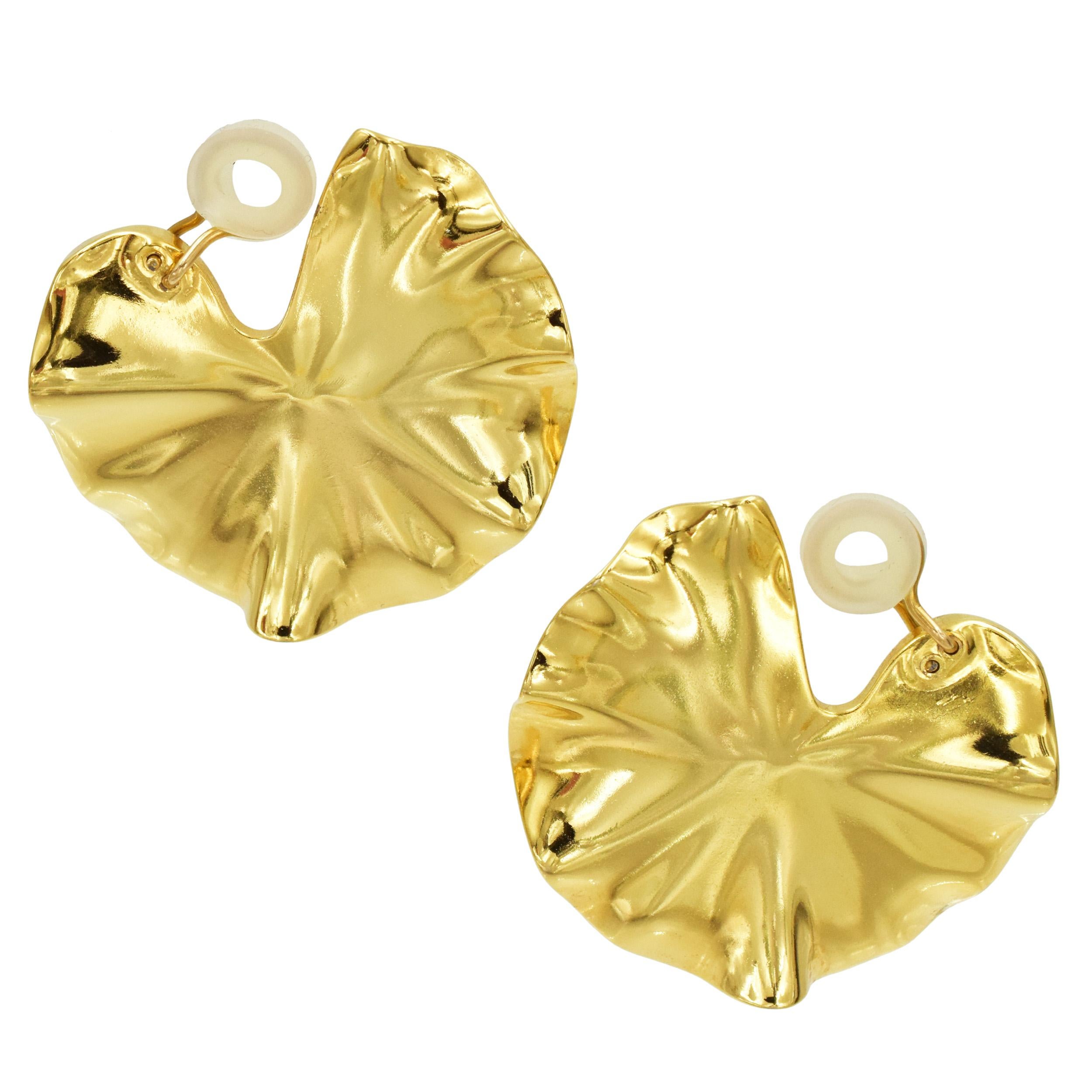 JAR ‘Lily Pad’  Earrings For Sale 1