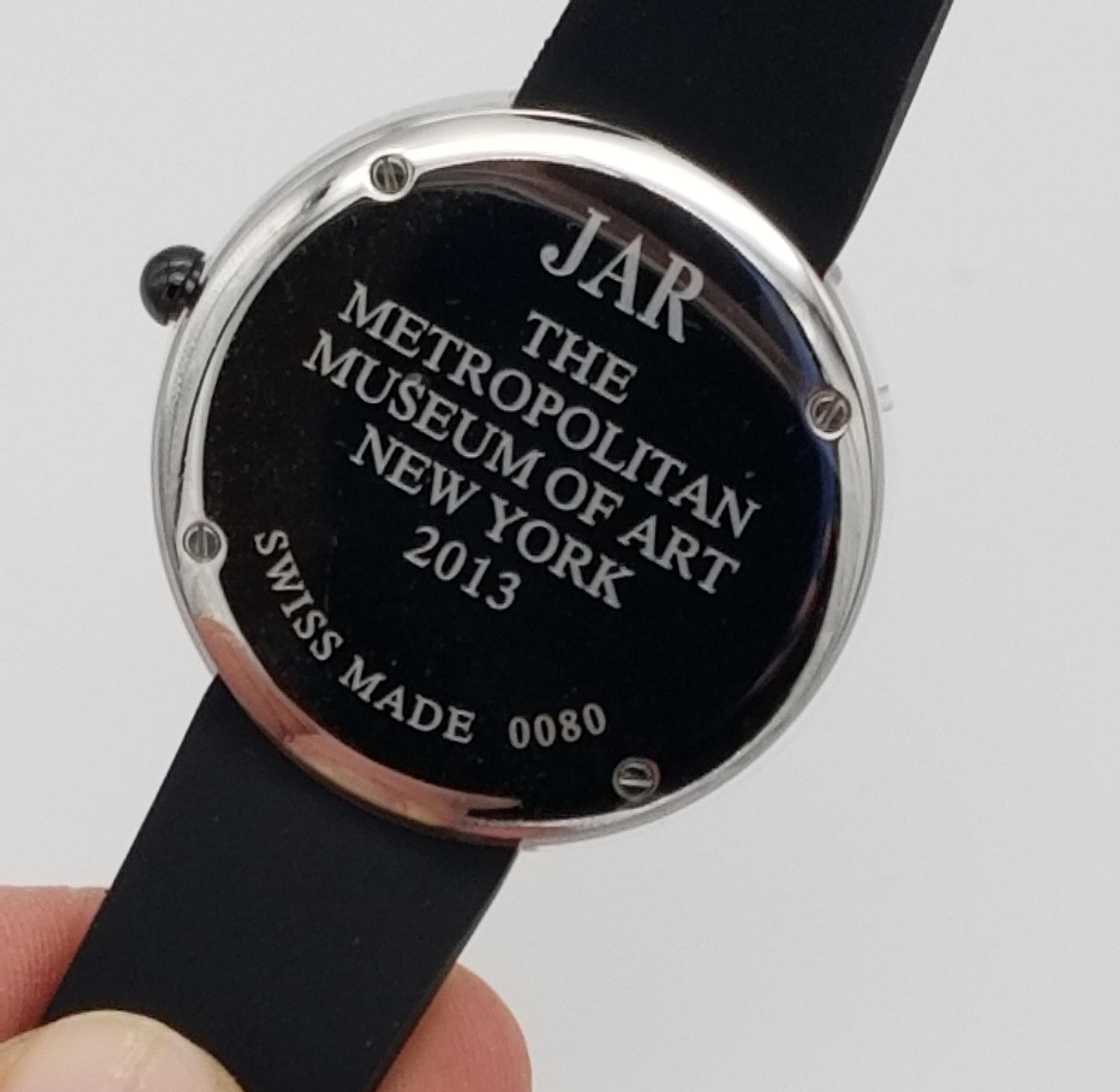 JAR Metropolitan Museum of Art Sammlung Schwarzweiße Vintage-Uhr im Zustand „Neu“ im Angebot in Greenwich, CT
