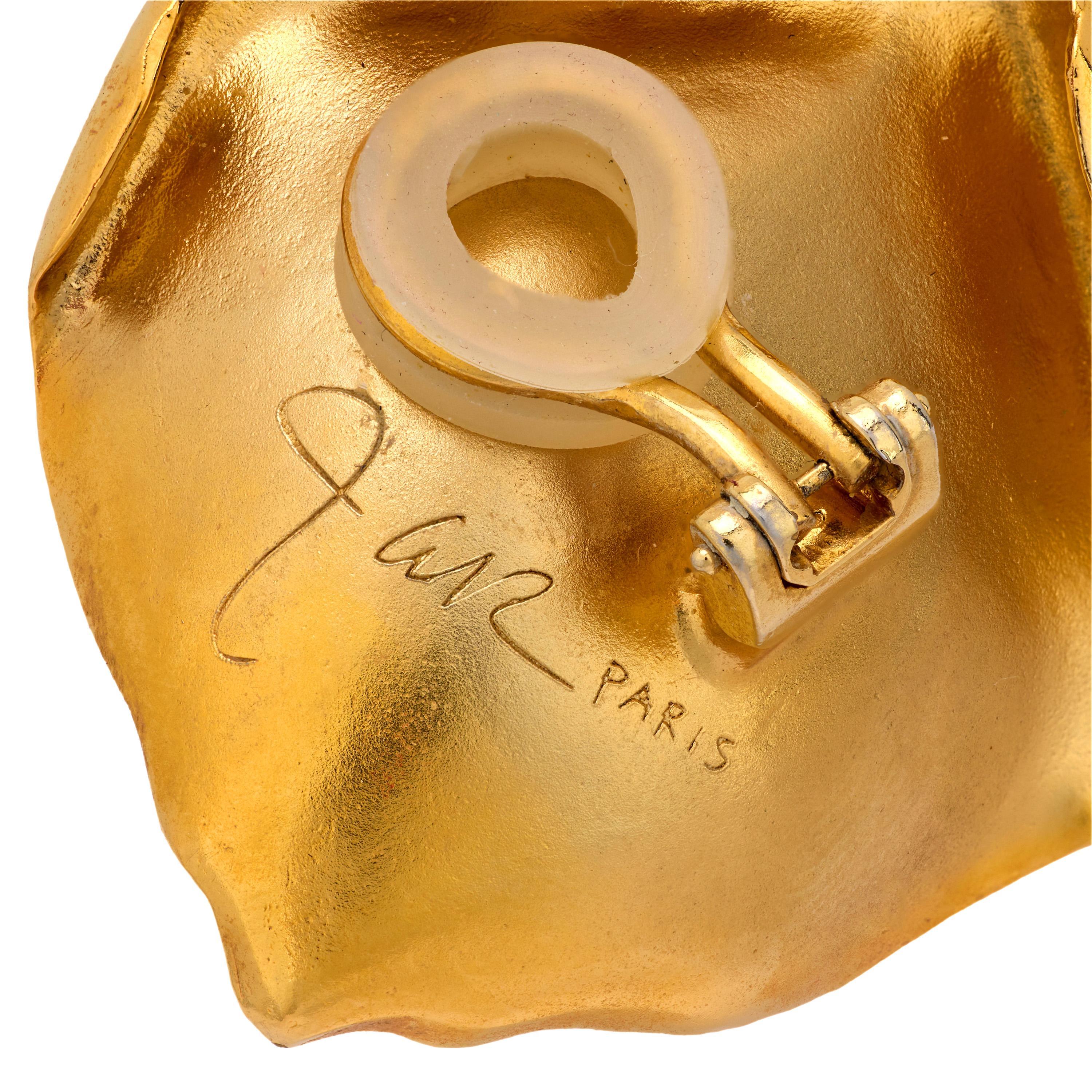 De las mujeres JAR Paris aluminum and 18k yellow gold 