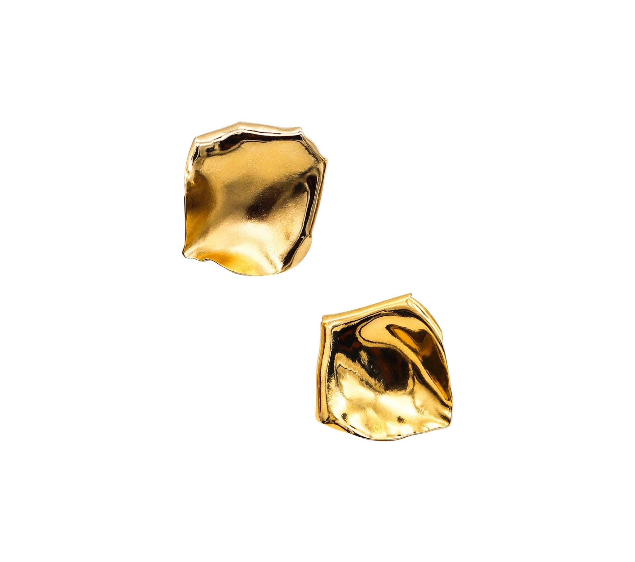 JAR PARIS Clips d'oreilles en or 18 carats et aluminium 2