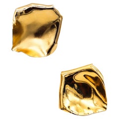 JAR PARIS Clips d'oreilles en or 18 carats et aluminium