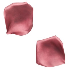 JAR PARIS Orecchini a clip con petali di rosa grandi in oro 18Kt e alluminio