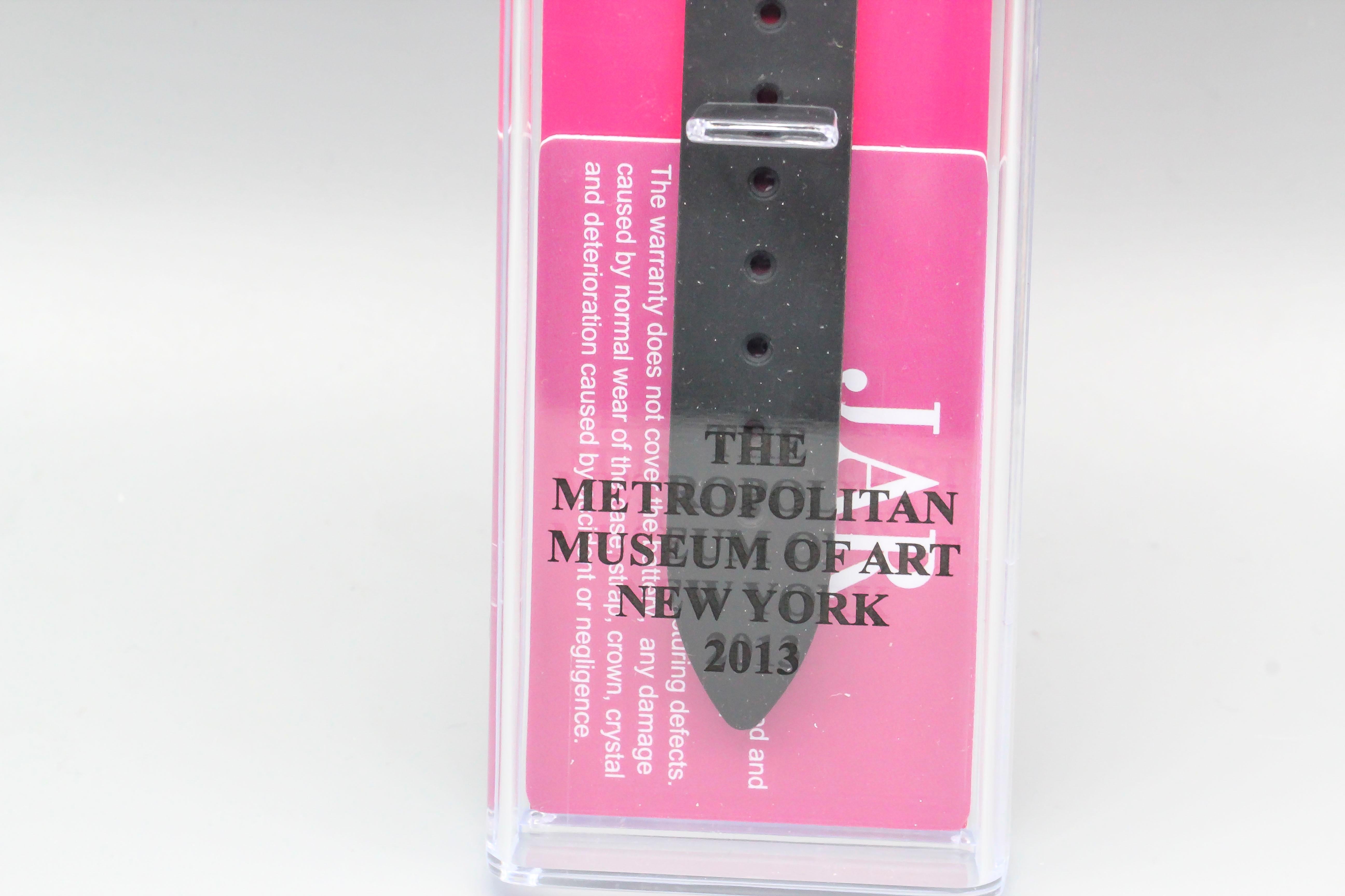 JAR Paris Met Museum Black Honey Wrist Watch New in Box For Sale 3