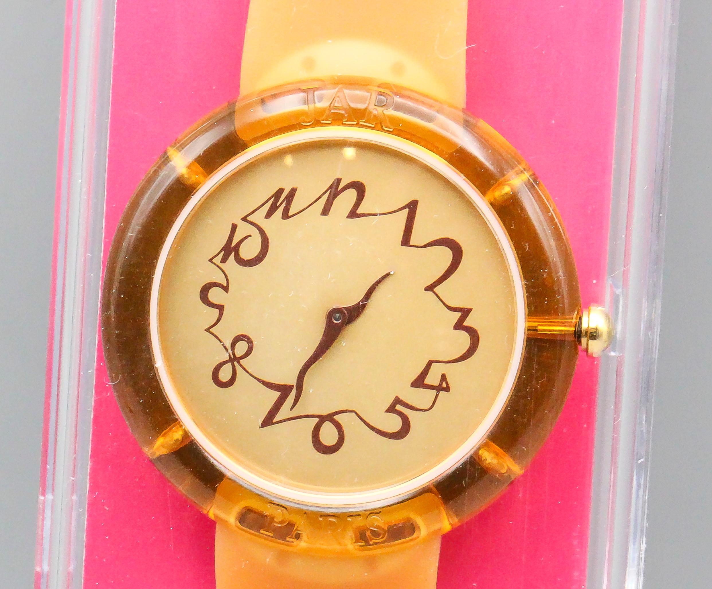 Jar Paris Met Museum Orange Honey Wrist Watch New in Box In Excellent Condition For Sale In New York, NY