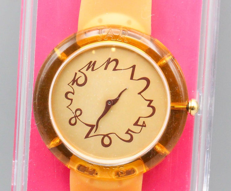 Jar Paris Met Museum Orange Honey Wrist Watch New in Box For Sale 2