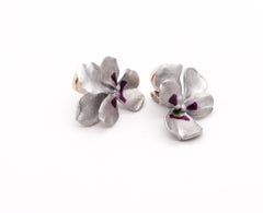 JAR PARIS Clips d'oreilles en or 18 carats et aluminium