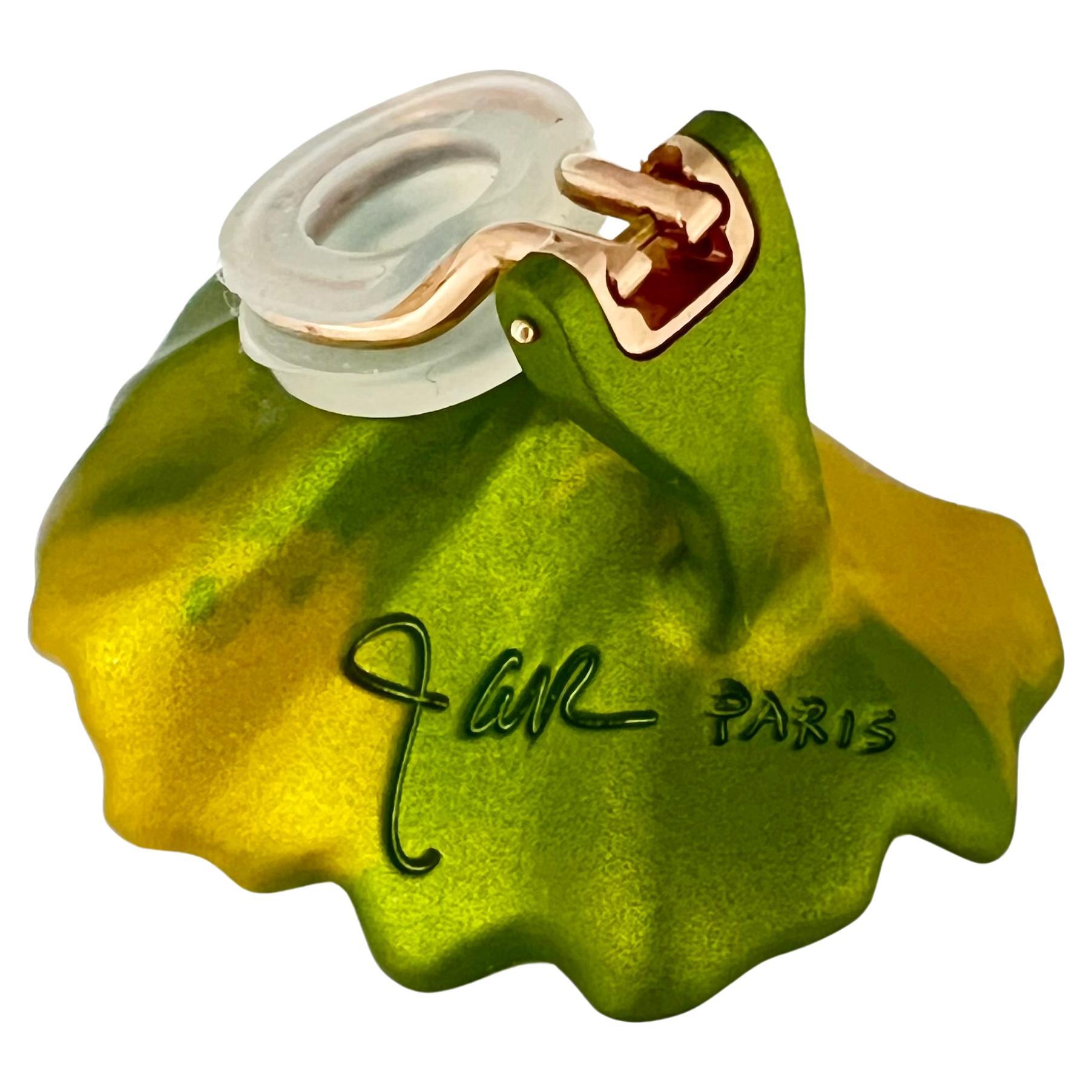 JAR Paris Sommer Geranienblatt-Ohrclips Damen