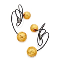 JAR Paris Boucles d'oreilles Carnaval en titane et verre